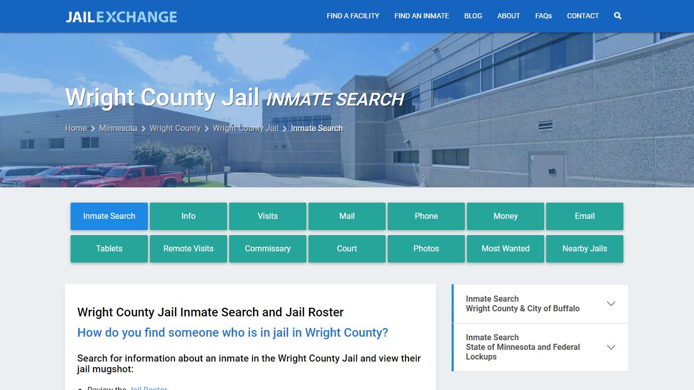 Inmate Search: Roster & Mugshots - Wright County Jail, MN - Jail Exchange
